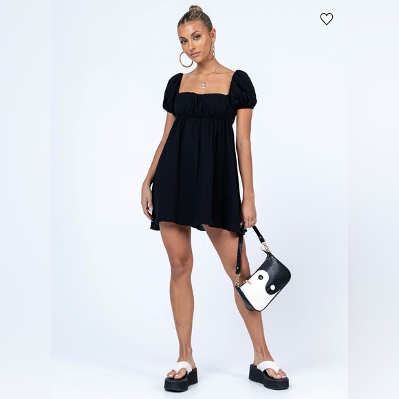 Princess Polly Let's Dance Mini Dress Black - Picture 3 of 8